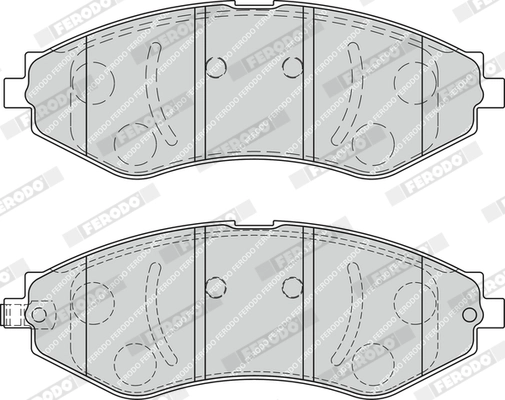 FERODO fékbetétkészlet, tárcsafék - FDB1905 - TothCarparts