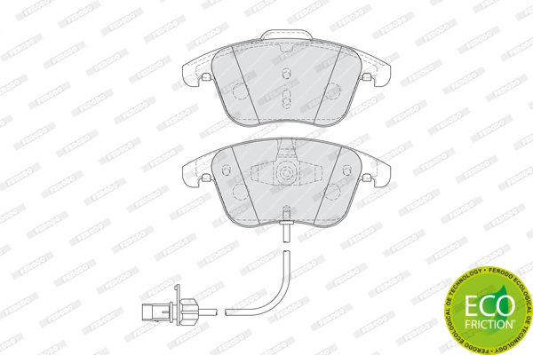 FERODO fékbetétkészlet, tárcsafék - FDB4045 - TothCarparts
