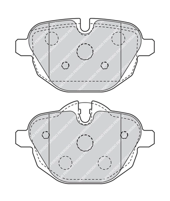 FERODO fékbetétkészlet, tárcsafék - FDB4376G - TothCarparts