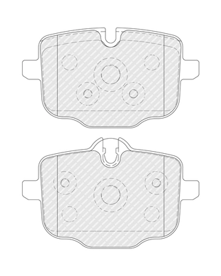 FERODO fékbetétkészlet, tárcsafék - FDB4381 - TothCarparts