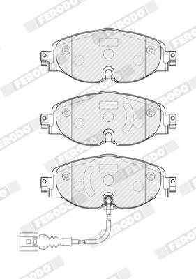 FERODO fékbetétkészlet, tárcsafék - FDB4433 - TothCarparts