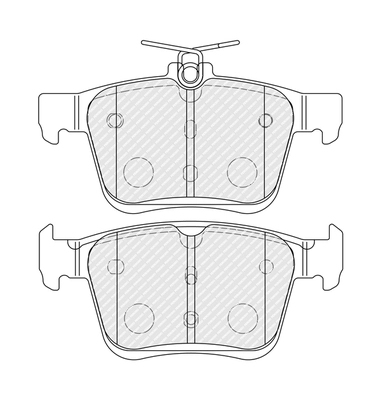 FERODO fékbetétkészlet, tárcsafék - FDB4434 - TothCarparts