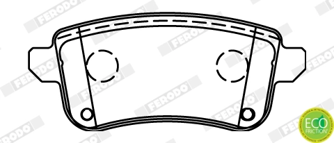 FERODO fékbetétkészlet, tárcsafék - FDB4435 - TothCarparts