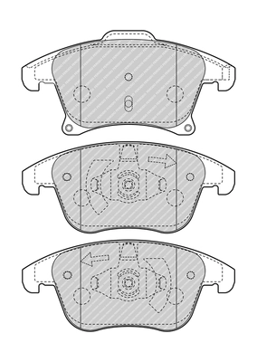 FERODO fékbetétkészlet, tárcsafék - FDB4445 - TothCarparts