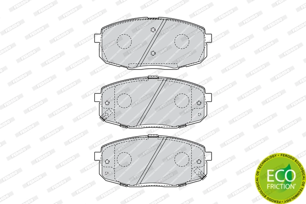 FERODO fékbetétkészlet, tárcsafék - FDB4448 - TothCarparts
