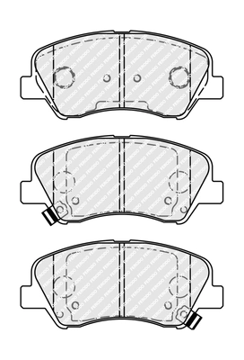 FERODO fékbetétkészlet, tárcsafék - FDB4623 - TothCarparts
