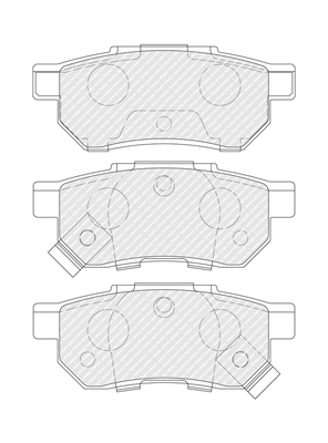 FERODO fékbetétkészlet, tárcsafék - FDB621 - TothCarparts