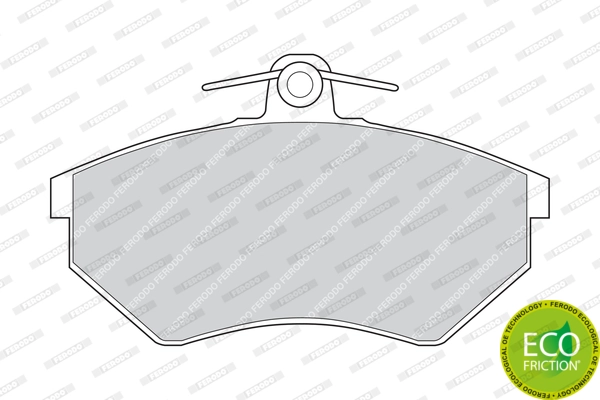FERODO fékbetétkészlet, tárcsafék - FDB775 - TothCarparts