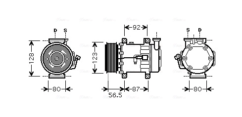 AVA Clever Choice kompresszor, klíma - FDK432 - TothCarparts