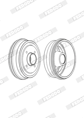 FERODO fékdob - FDR329106 - TothCarparts