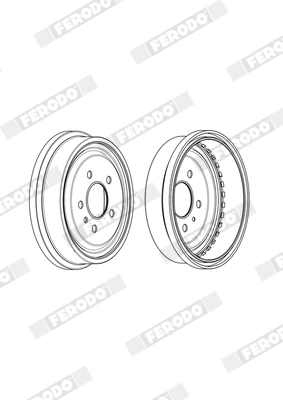 FERODO fékdob - FDR329248 - TothCarparts