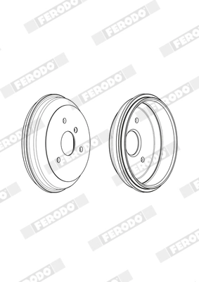 FERODO fékdob - FDR329263 - TothCarparts