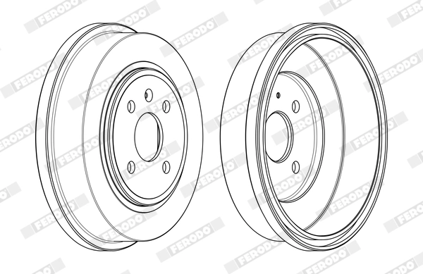 FERODO fékdob - FDR329791 - TothCarparts