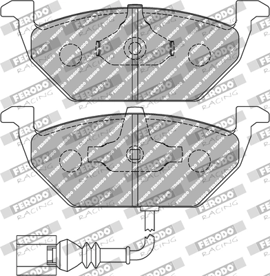 FERODO RACING fékbetétkészlet, tárcsafék - FDS1398 - TothCarparts