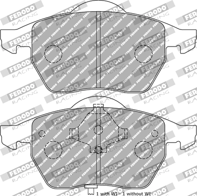 FERODO RACING fékbetétkészlet, tárcsafék - FDS1463 - TothCarparts