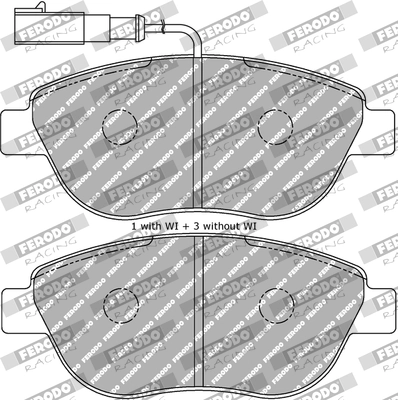 FERODO RACING fékbetétkészlet, tárcsafék - FDS1467 - TothCarparts