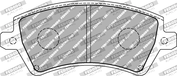 FERODO RACING fékbetétkészlet, tárcsafék - FDS1573 - TothCarparts
