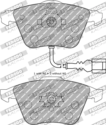 FERODO RACING fékbetétkészlet, tárcsafék - FDS1765 - TothCarparts