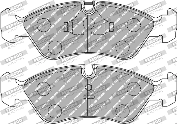 FERODO RACING fékbetétkészlet, tárcsafék - FDS584 - TothCarparts