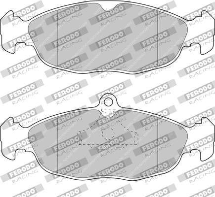 FERODO RACING fékbetétkészlet, tárcsafék - FDS732 - TothCarparts