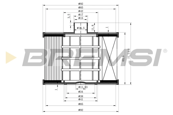 BREMSI Üzemanyagszűrő - FE0041 - TothCarparts