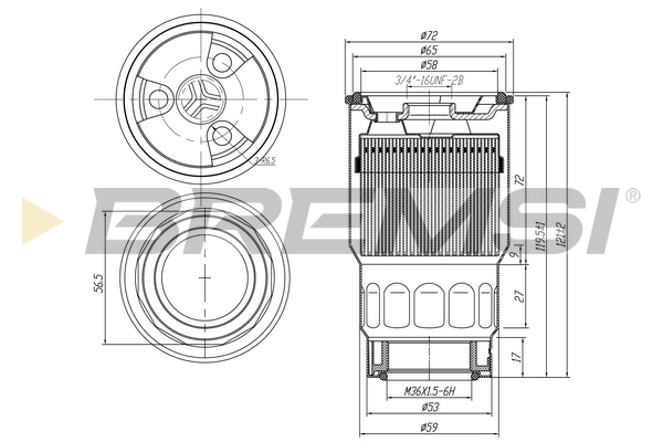 BREMSI Üzemanyagszűrő - FE0046 - TothCarparts