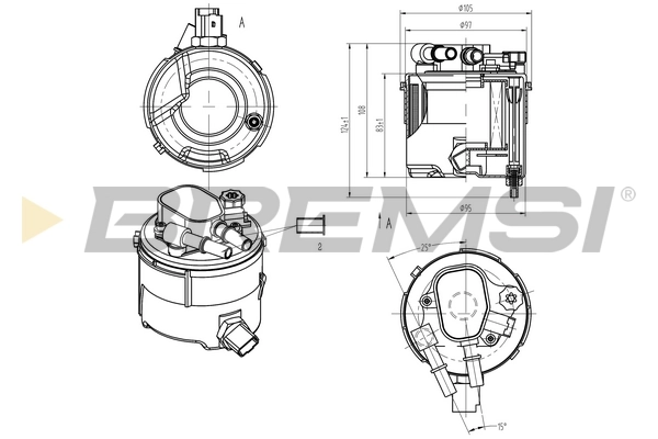 BREMSI Üzemanyagszűrő - FE0058 - TothCarparts