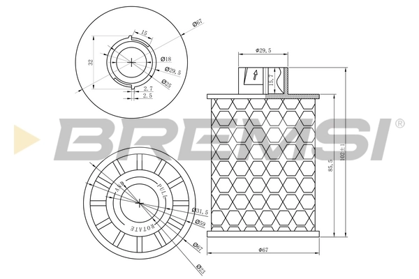 BREMSI Üzemanyagszűrő - FE0150 - TothCarparts