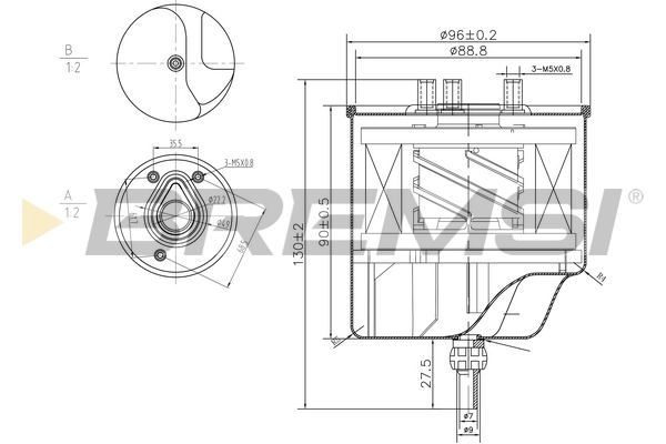 BREMSI Üzemanyagszűrő - FE0156 - TothCarparts
