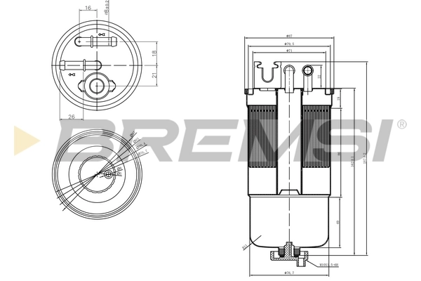 BREMSI Üzemanyagszűrő - FE0159 - TothCarparts
