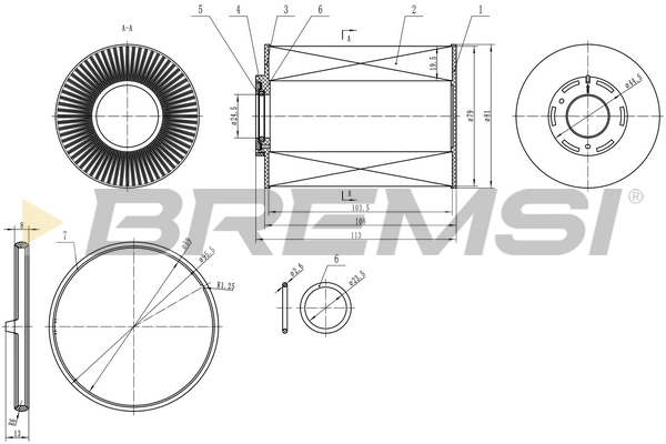 BREMSI Üzemanyagszűrő - FE0344 - TothCarparts