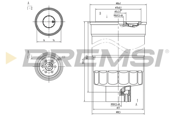 BREMSI Üzemanyagszűrő - FE0789 - TothCarparts