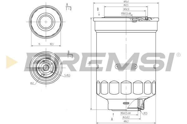 BREMSI Üzemanyagszűrő - FE0798 - TothCarparts