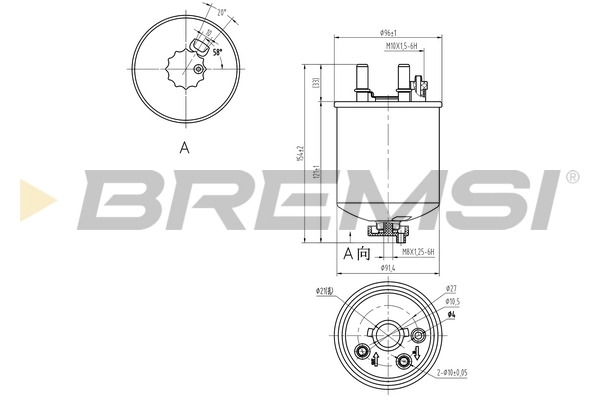 BREMSI Üzemanyagszűrő - FE0832 - TothCarparts