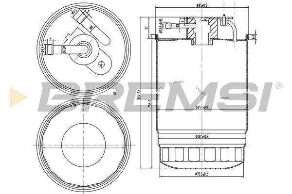 BREMSI Üzemanyagszűrő - FE0837 - TothCarparts