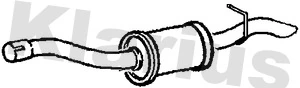 KLARIUS hátsó hangtompító - FE931P - TothCarparts