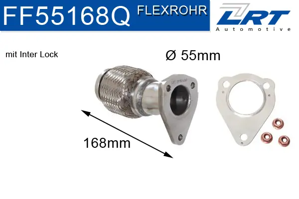 LRT Javítócső, katalizátor - FF55168Q - TothCarparts