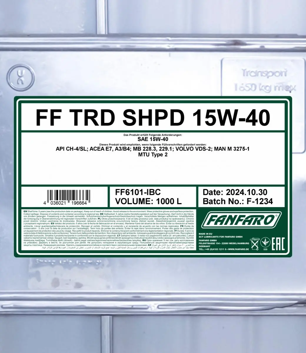SCT - MANNOL motorolaj - FF6101-IBC - TothCarparts