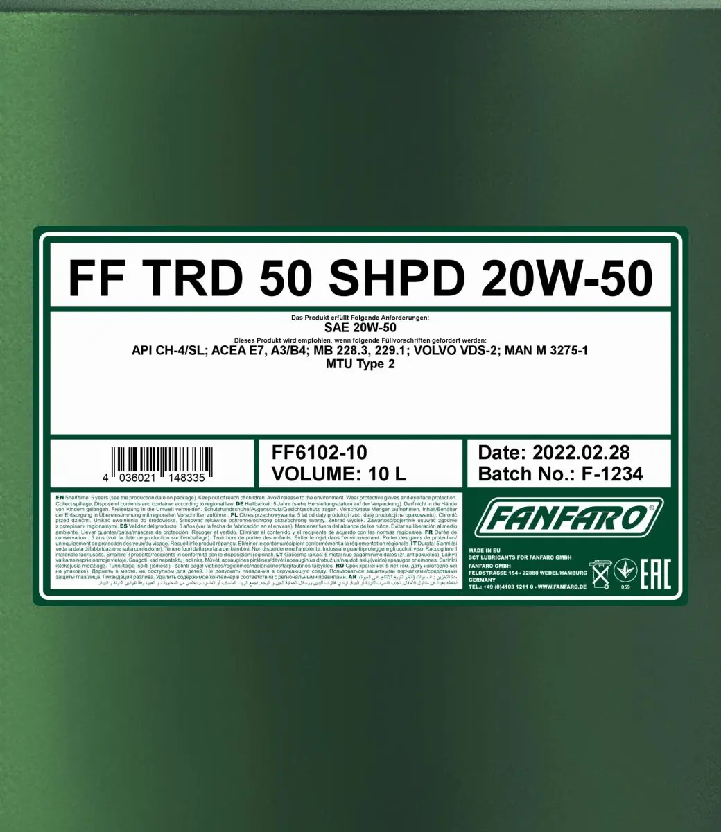 SCT - MANNOL motorolaj - FF6102-10 - TothCarparts