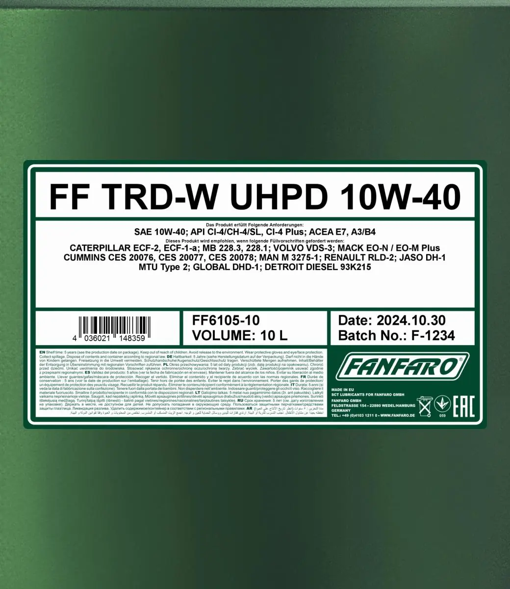 SCT - MANNOL motorolaj - FF6105-10 - TothCarparts