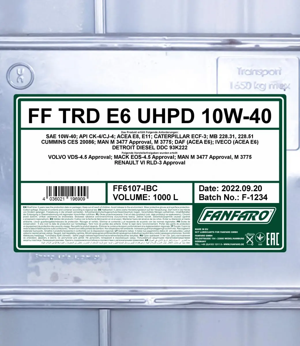 SCT - MANNOL motorolaj - FF6107-IBC - TothCarparts