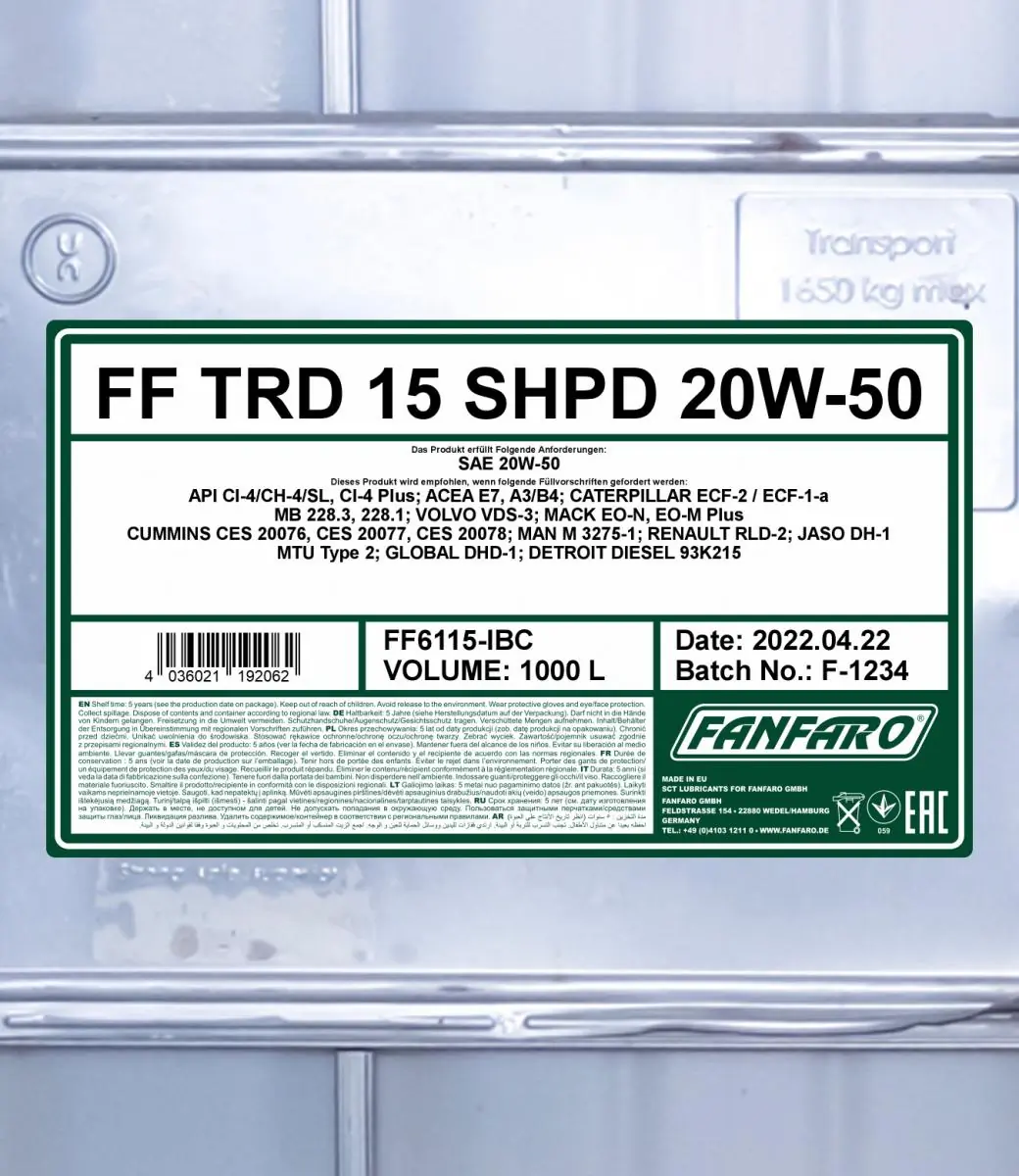 SCT - MANNOL motorolaj - FF6115-IBC - TothCarparts