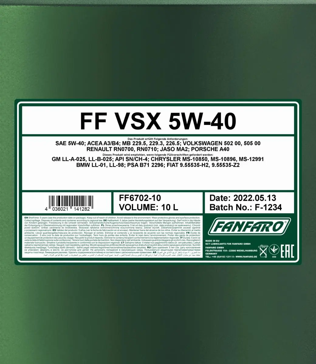 SCT - MANNOL motorolaj - FF6702-10 - TothCarparts
