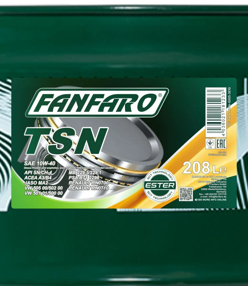 SCT - MANNOL motorolaj - FF6704-DR - TothCarparts