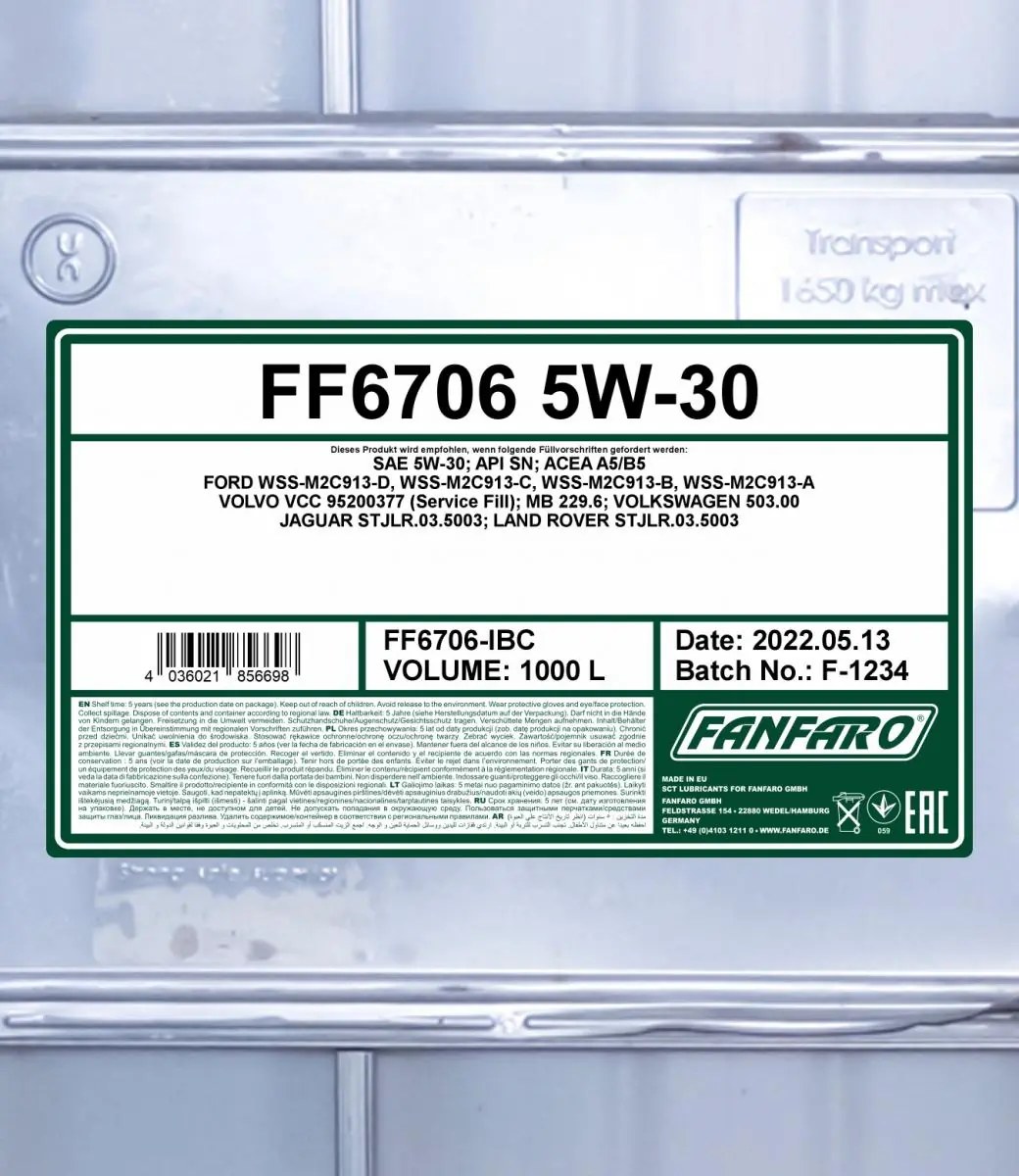 SCT - MANNOL motorolaj - FF6706-IBC - TothCarparts