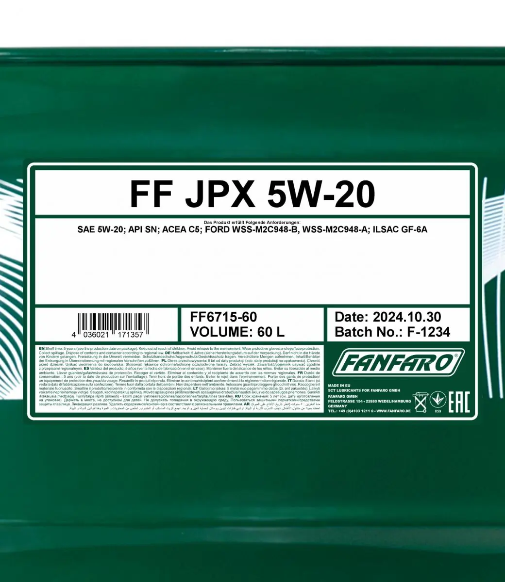 SCT - MANNOL motorolaj - FF6715-60 - TothCarparts