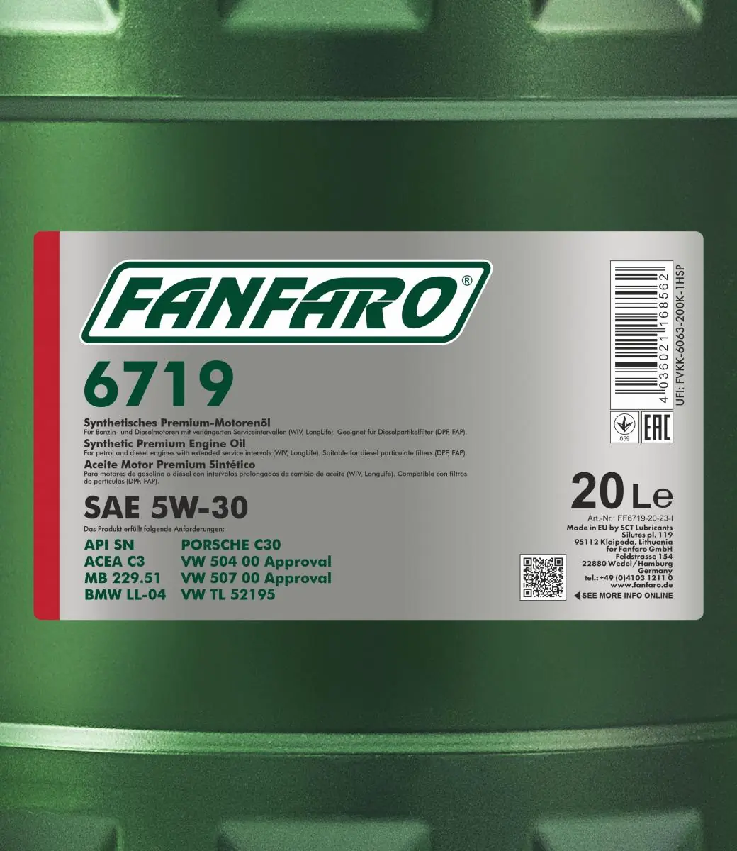SCT - MANNOL motorolaj - FF6719-20 - TothCarparts