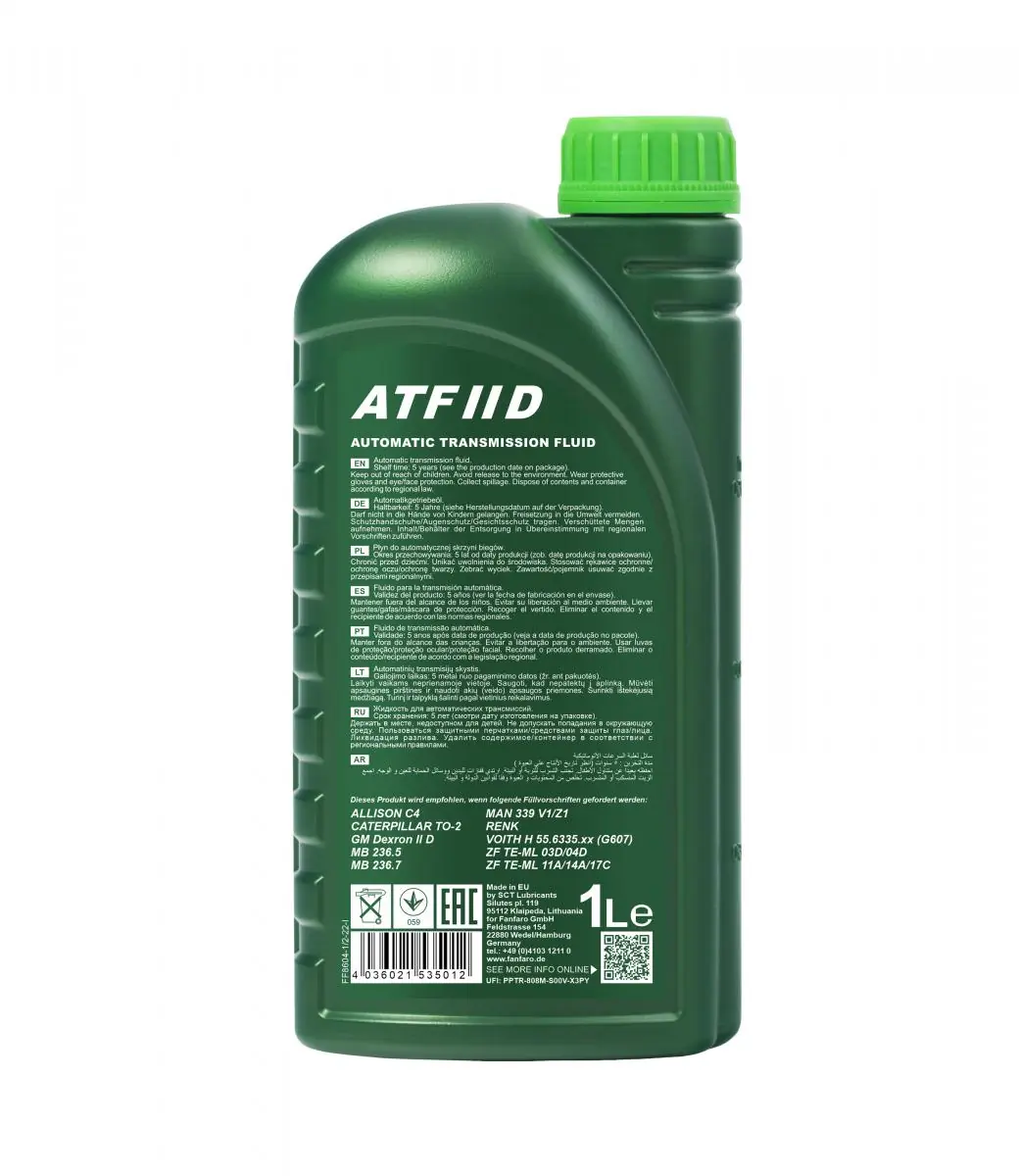 SCT - MANNOL Olaj, automata sebességváltó - FF8604-1 - TothCarparts