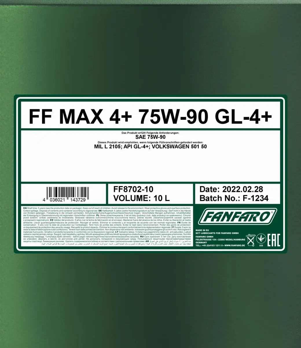 SCT - MANNOL Váltóolaj - FF8702-10 - TothCarparts