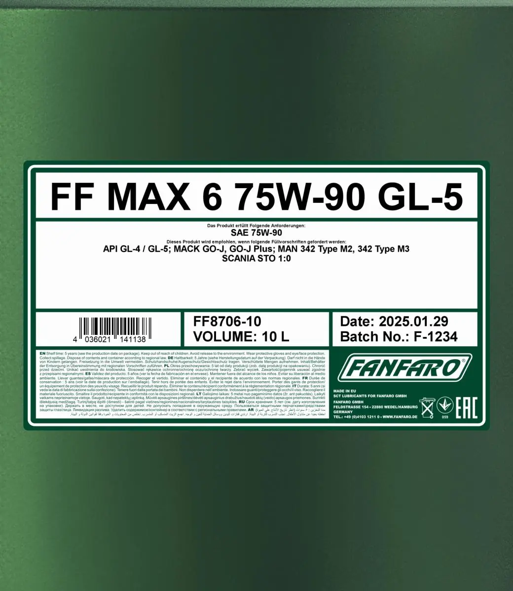 SCT - MANNOL Váltóolaj - FF8706-10 - TothCarparts
